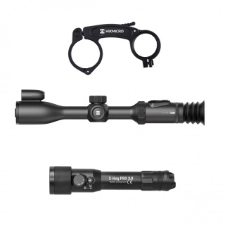 Celownik noktowizyjny noktowizor HIKMICRO Alpex PRO LRF z uchwytem pod IR + iluminator laserowy X-hog Pro v2 940/850 nm